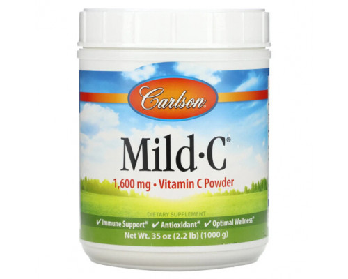 Витамин C Carlson, Mild-C, Витамин C в кристаллах, 35 унций (1000 г) Витамин C Carlson, Mild-C, Витамин C в кристаллах, 35 унций (1000 г)