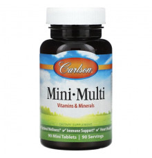 Витаминно-минеральные комплексы Carlson, Mini Multi, 90 мини-таблеток