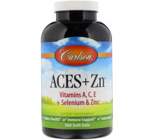 Carlson Labs, Витамины АСЕ + Цинк, 360 Гелевых Капсул