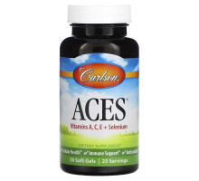 Carlson, ACES, Vitamins A, C, E + Selenium, 50 Soft Gels