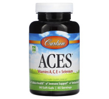 Carlson, ACES, Vitamins A, C, E + Selenium, 90 Softgels