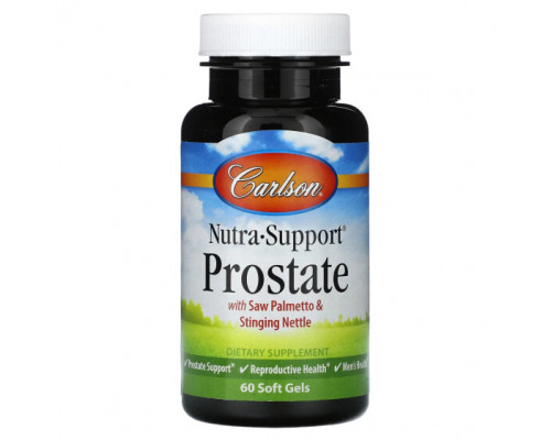 Мужское здоровье Carlson, Nutra-Support Prostate, 60 мягких таблеток Мужское здоровье Carlson, Nutra-Support Prostate, 60 мягких таблеток