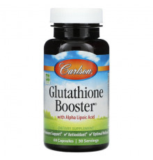 Антиоксиданты Carlson, Glutathione Booster, 60 капсул