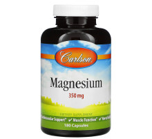 Carlson Labs, Магний, 350 мг, 180 капсул