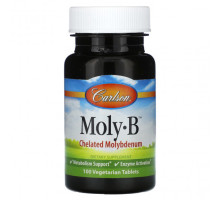 Минералы и микроэлементы Carlson, Moly-B, 100 вегетарианских таблеток