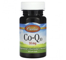 Коэнзим Q10 Carlson, CoQ10, 50 мг, 30 мягких таблеток