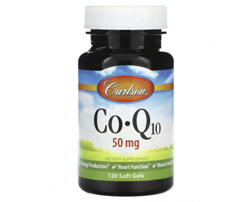 Коэнзим Q10 Carlson, Co-Q10, 120 капсул 120 гелевых капсул Коэнзим Q10 Carlson, Co-Q10, 120 капсул 120 гелевых капсул