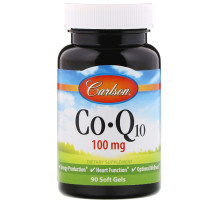 Carlson Labs, Коэнзим Q10, 100 мг, 90 мягких таблеток