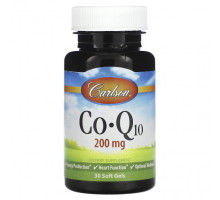 Коэнзим Q10 Carlson, Co-Q10, 200 мг, 30 мягких таблеток