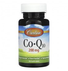Коэнзим Q10 Carlson, Co-Q10, 200 мг, 30 мягких таблеток