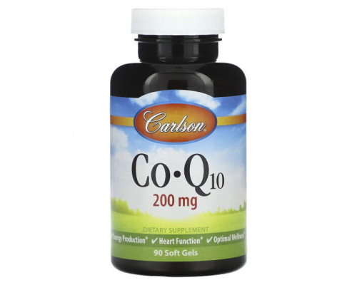 Коэнзим Q10 Carlson, Коэнзим Q10 90 гелевых капсул Коэнзим Q10 Carlson, Коэнзим Q10 90 гелевых капсул