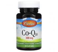 Коэнзим Q10 Carlson, Co-Q10, 300 мг, 30 мягких таблеток