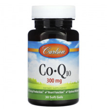 Коэнзим Q10 Carlson, Co-Q10, 300 мг, 30 мягких таблеток