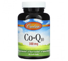 Коэнзим Q10 Carlson, CoQ10, 300 mg, 90 Soft Gels