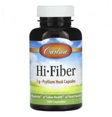 Клетчатка Carlson, Hi-Fiber, 100 капсул