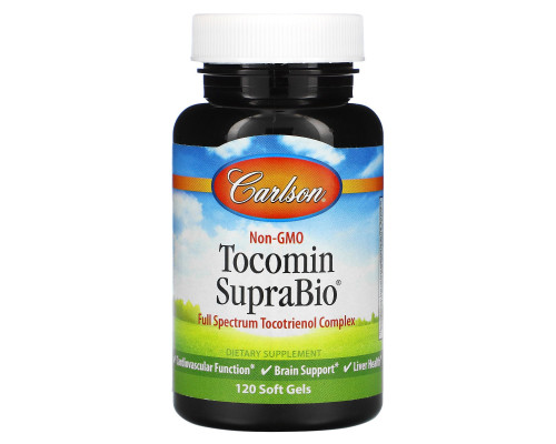 Carlson Labs, Tocomin SupraBio, 120 капсул Carlson Labs, Tocomin SupraBio, 120 капсул