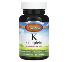 Витамин К Carlson, K-Complete, 90 капсул