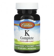Витамин К Carlson, K-Complete, 90 капсул