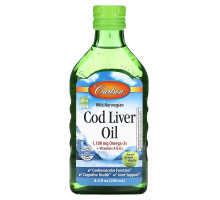 Carlson, Cod Liver Oil, Natural Green Apple , 1,100 mg, 8.4 fl oz (250 ml)
