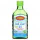 Детское здоровье Carlson, Kids Cod Liver Oil, Natural Green Apple , 550 mg, 8.4 fl oz (250 ml)