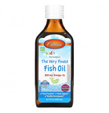 Детское здоровье Carlson, Kids, The Very Finest Fish Oil, Natural Mixed Berry , 800 mg, 6.7 fl oz (200 ml)