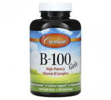 Витамины группы B Carlson, B-100`` 100 мягких таблеток