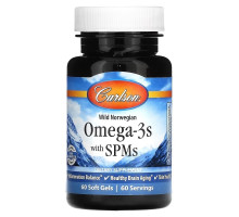 Carlson, Omega-3s with SPMs, 60 Soft Gels