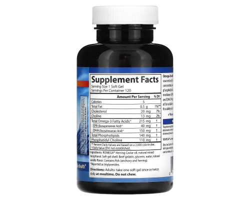 Carlson, Omega-3s with SPMs, 120 Softgels