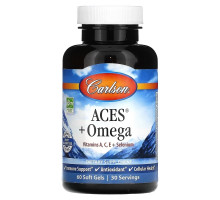 Carlson, ACES + Omega, 60 Softgels