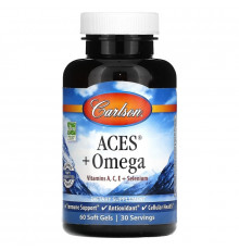 Carlson, ACES + Omega, 60 Softgels