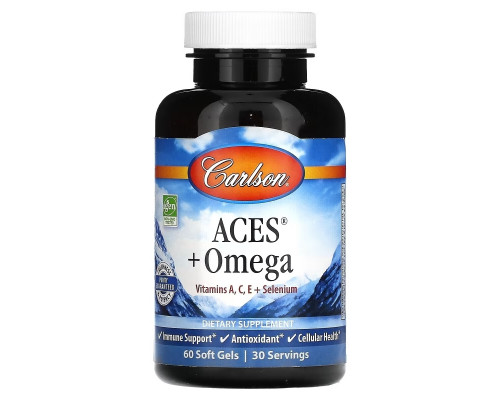 Carlson, ACES + Omega, 60 Softgels Carlson, ACES + Omega, 60 Softgels