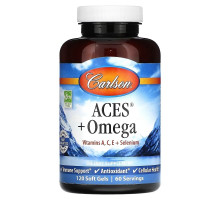 Carlson, ACES + Omega, 120 Softgels