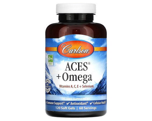 Carlson, ACES + Omega, 120 Softgels Carlson, ACES + Omega, 120 Softgels