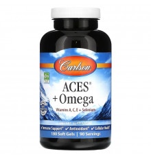 Carlson, ACES + Omega, 180 Softgels
