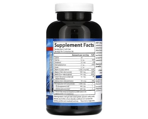 Carlson, ACES + Omega, 180 Softgels Carlson, ACES + Omega, 180 Softgels