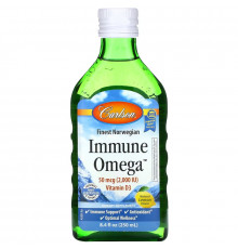 Carlson, Immune Omega, Natural Lemon, 8.4 fl oz (250 ml)