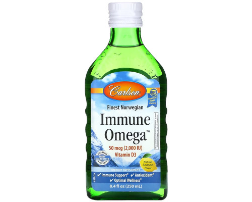 Carlson, Immune Omega, Natural Lemon, 8.4 fl oz (250 ml) Carlson, Immune Omega, Natural Lemon, 8.4 fl oz (250 ml)