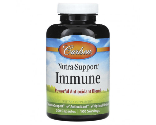 Антиоксиданты Carlson, Nutra-Support Immune, 200 капсул Антиоксиданты Carlson, Nutra-Support Immune, 200 капсул