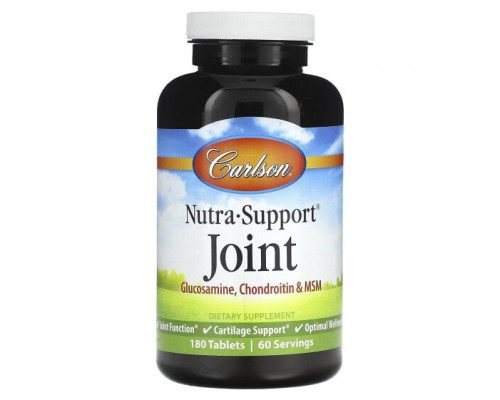 Для мышц и суставов Carlson, Nutra-Support Joint, 180 Tabs Для мышц и суставов Carlson, Nutra-Support Joint, 180 Tabs