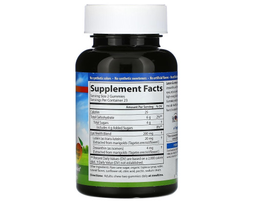 Carlson, Lutein Gummies, Натуральное манго, 46 вегетарианских жевательных конфет Carlson, Lutein Gummies, Натуральное манго, 46 вегетарианских жевательных конфет