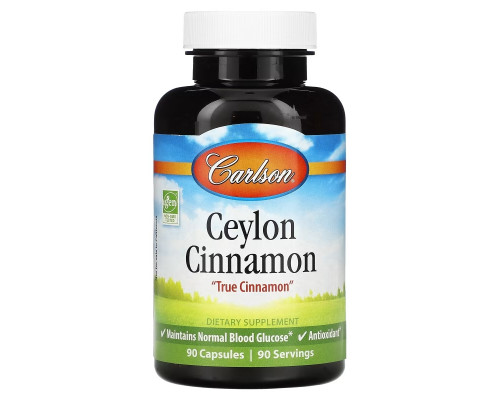 Carlson, Ceylon Cinnamon, 90 Capsules Carlson, Ceylon Cinnamon, 90 Capsules