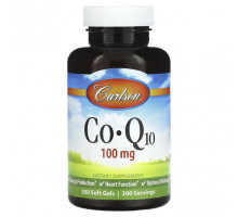 Коэнзим Q10 Carlson, Co-Q10, 100 мг, 200 мягких таблеток