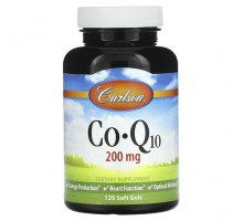 Коэнзим Q10 Carlson, Co-Q10, 200 мг, 120 мягких таблеток