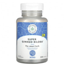 Гинкго Билоба Natural Balance, Супер гинкго билоба, 100 капсул