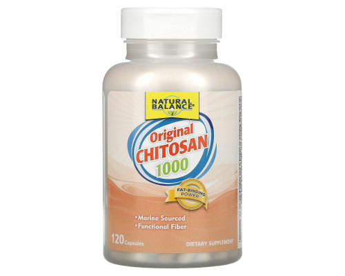Natural Balance, Хитозан, 1000 мг, 120 капсул Natural Balance, Хитозан, 1000 мг, 120 капсул