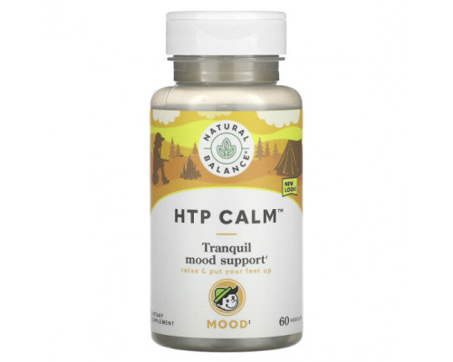 Улучшение памяти и работы мозга Natural Balance, HTP Calm`` 60 вегетарианских капсул Улучшение памяти и работы мозга Natural Balance, HTP Calm`` 60 вегетарианских капсул