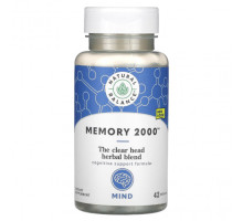 Улучшение памяти и работы мозга Natural Balance, Memory 2000, 42 растительных капсул