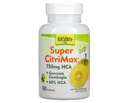 Natural Balance, Super CitriMax, 90 Tablets Natural Balance, Super CitriMax, 90 Tablets