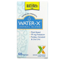 Natural Balance, Water-X, Herbal Blend, 60 Veggie Caps