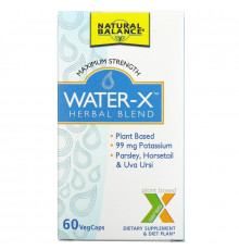Natural Balance, Water-X, Herbal Blend, 60 Veggie Caps